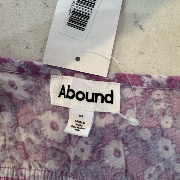 ABOUND - NORDSTROM ~ 100% Viscose Wind Daisy Purple Swing Camisole Medium NEW - Picture 7 of 12